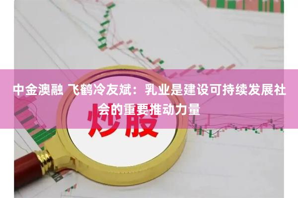 中金澳融 飞鹤冷友斌：乳业是建设可持续发展社会的重要推动力量