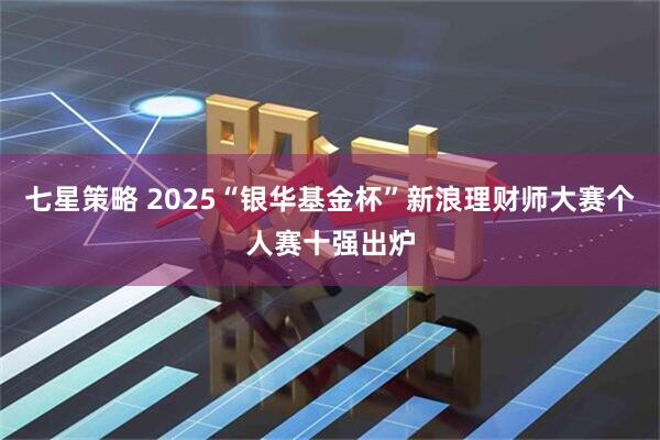 七星策略 2025“银华基金杯”新浪理财师大赛个人赛十强出炉